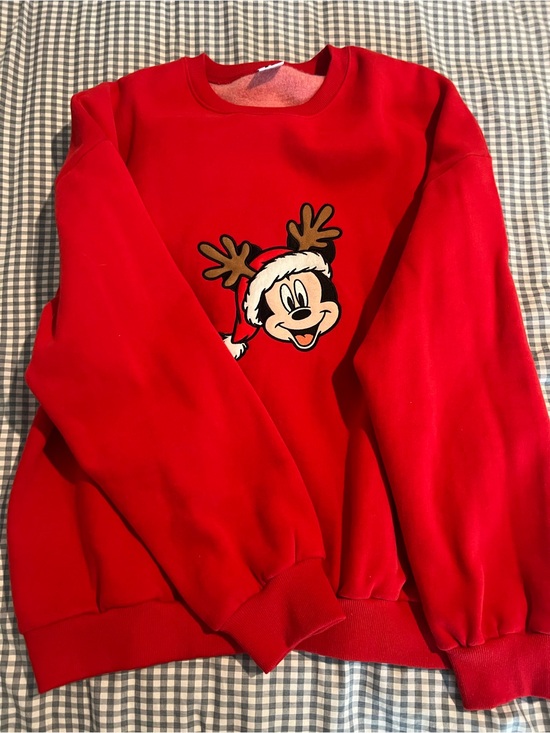 Other - Red Mickey Holiday Crewneck Sweater - Men's